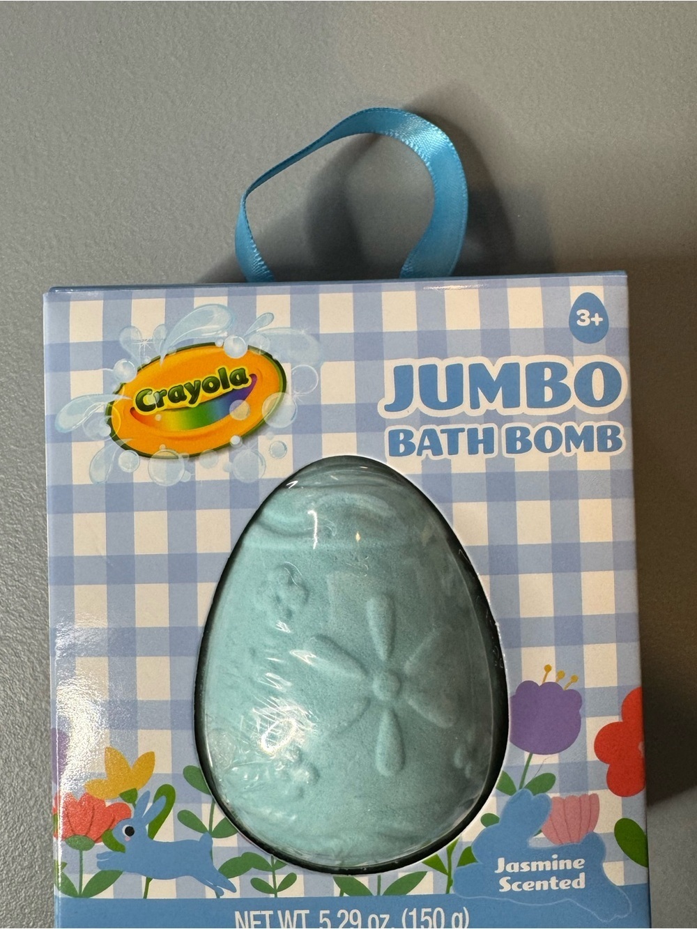 Crayola egg shaped Jumbo Bath Bomb jasmine scented Easter egg hunt bath time